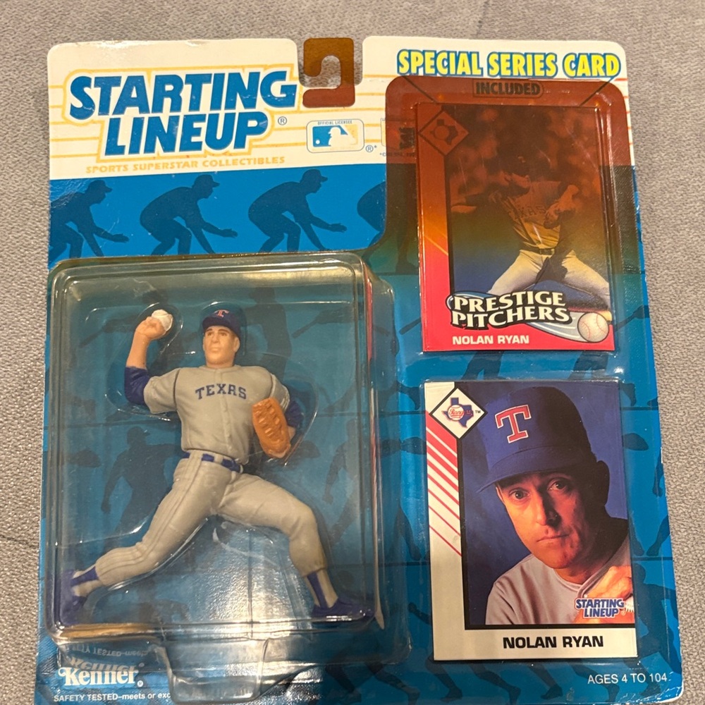 Starting Lineup Nolan Ryan Action Figure - Blue and White